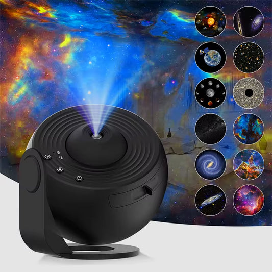 Galaxy Planetarium Star Projector with 13 Film Sheets - Create a Starry Sky, Romantic Bedroom Ambiance